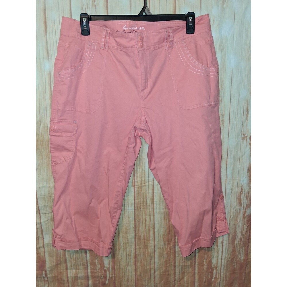Gloria Vanderbilt Orange Capri Pants Sz 16W